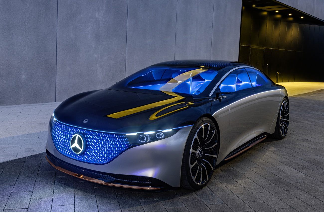 Mercedes-Benz Vision EQS: eléctrico e iluminado ...